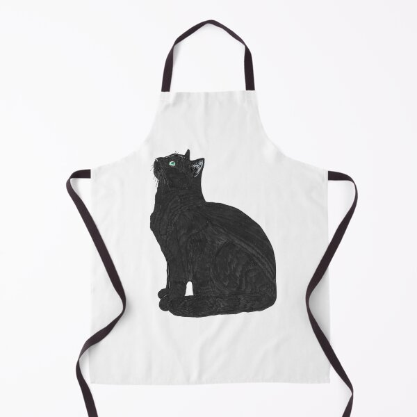 Item preview, Black cat looking up designed and sold by Tiger's Eye Books.