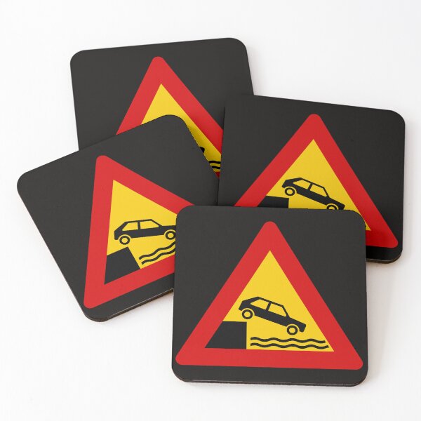 Item preview, Harbor Ahead Without Barriers (Bryggjusvæði) - Icelandic Road Signs designed and sold by Signs of Iceland.