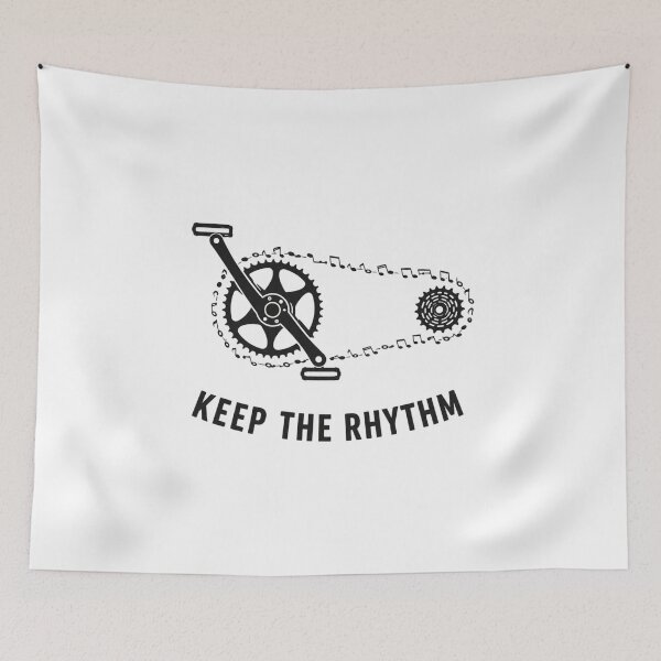 Item preview, Keep the Rhythm | Musical Bicycle Chain Minimalist designed and sold by QuietSpark.