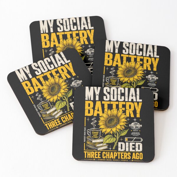 Item preview, My Social Battery Died Three Chapters Ago designed and sold by StockAnime.