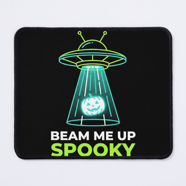 Item preview, Beam Me Up Spooky UFO Alien Pumpkin Halloween designed and sold by TeNovaStudio.