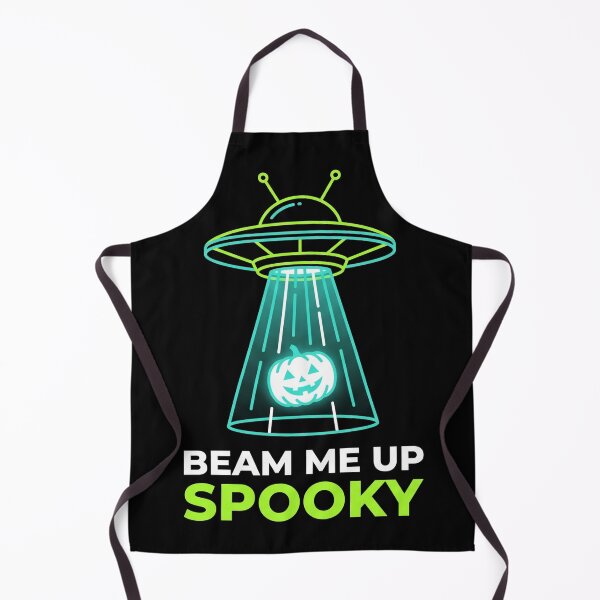 Item preview, Beam Me Up Spooky UFO Alien Pumpkin Halloween designed and sold by TeNovaStudio.