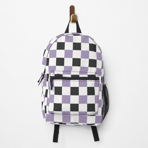 Item preview, Lilac and Black Checkered Pattern designed and sold by Daydreaming by Jenny.