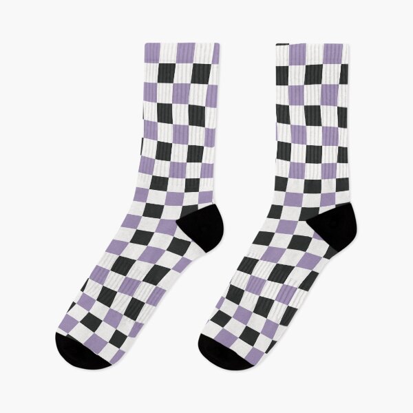 Item preview, Lilac and Black Checkered Pattern designed and sold by Daydreaming by Jenny.