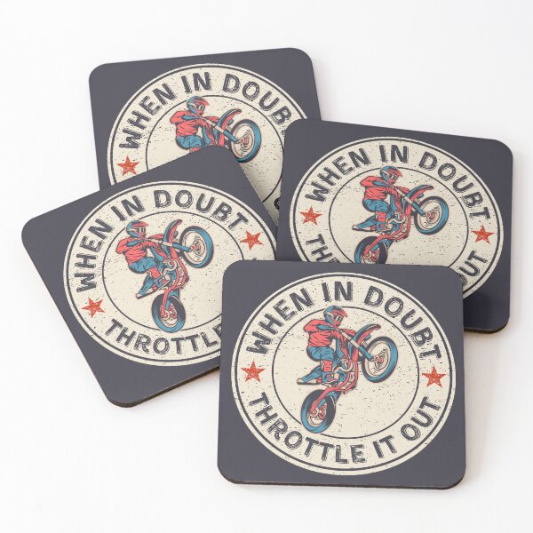 Item preview, When In Doubt Throttle It Out Motocross Dirt Bike Vintage designed and sold by Stylecombinator.