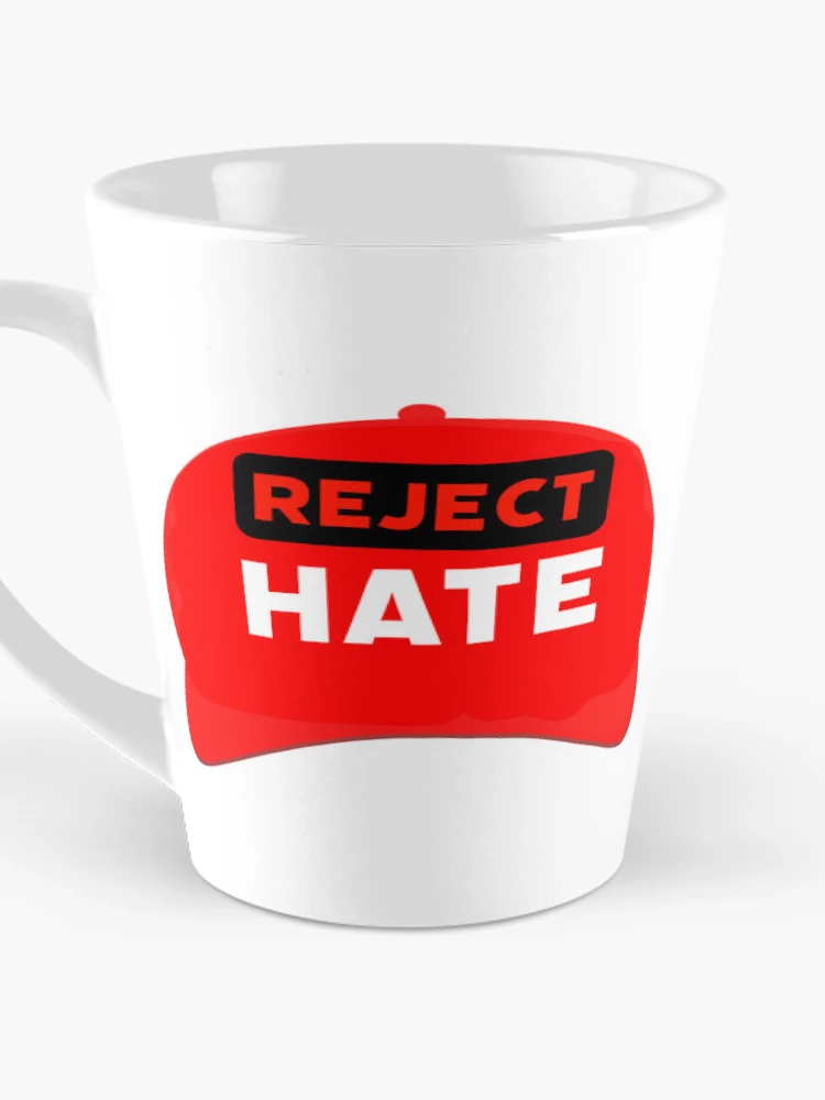 Thumbnail 3 of 4, Coffee Mug, Reject hate designed and sold by Rachel the Artist .