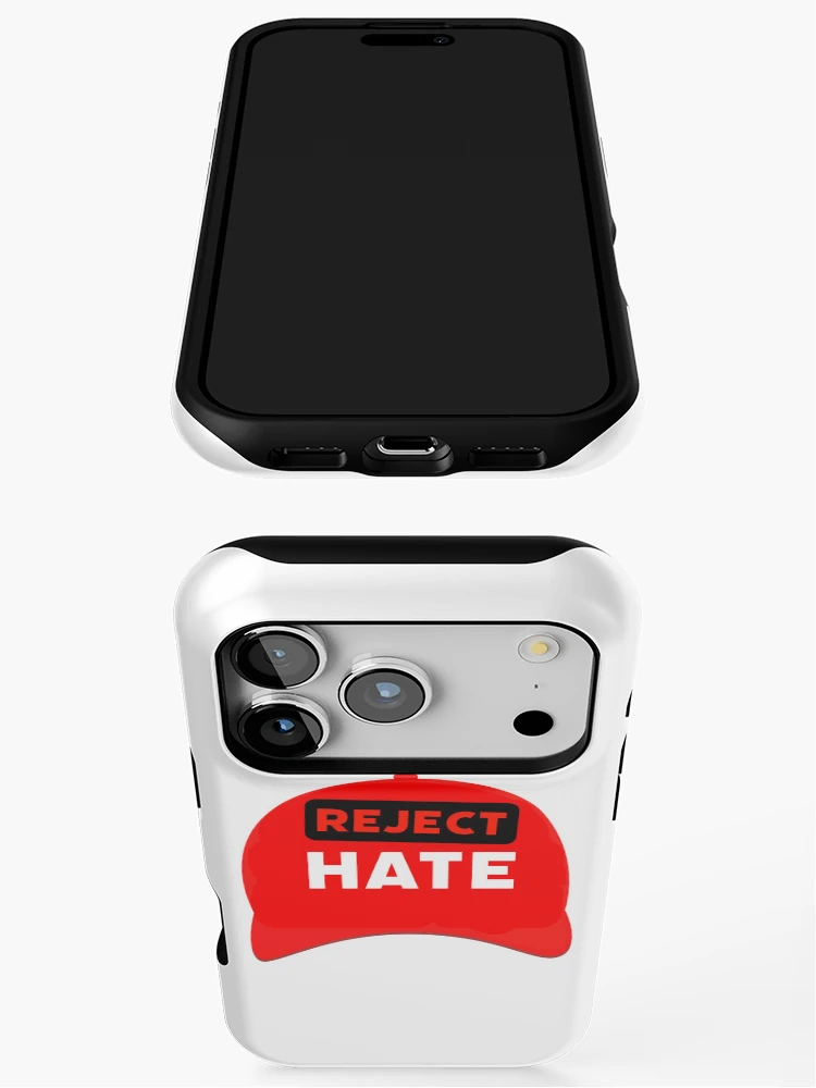 Thumbnail 3 of 4, iPhone Case, Reject hate designed and sold by Rachel the Artist .