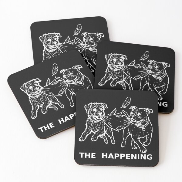 Item preview, The Happening Funny Dogs Tearing Pillow White Outline Art designed and sold by The Bold Line Studio.