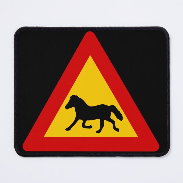 Item preview, Horses! (Hestar) - Icelandic Road Signs designed and sold by Signs of Iceland.