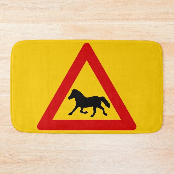 Item preview, Horses! (Hestar) - Icelandic Road Signs designed and sold by Signs of Iceland.