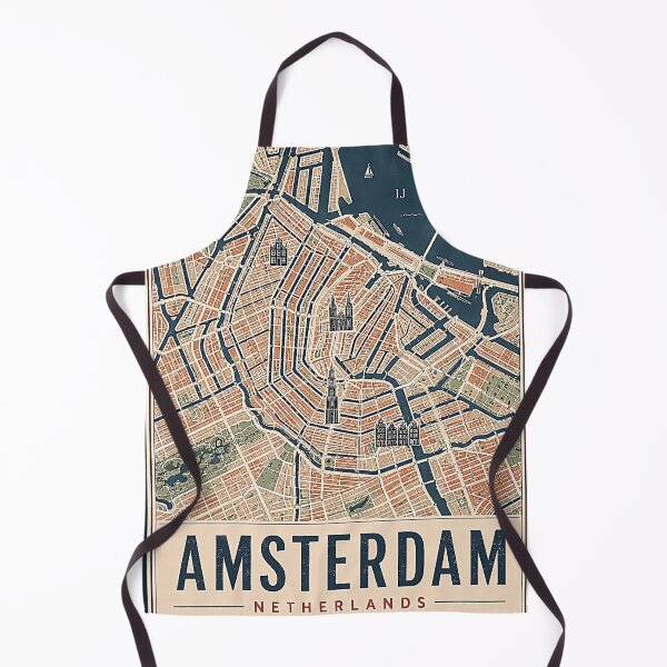 Item preview, Amsterdam Minimalist City Map Print designed and sold by Furflix.