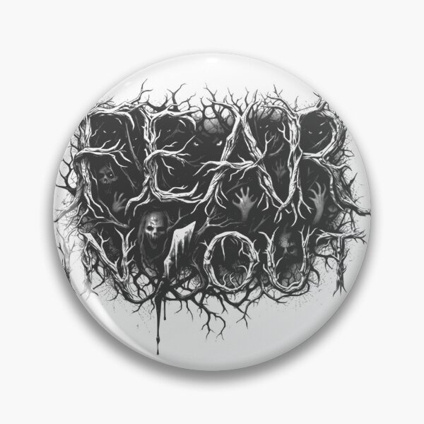 Item preview, Fear In Out Horror Gothic Typography Black and White Art Design designed and sold by ASN STUDIO.