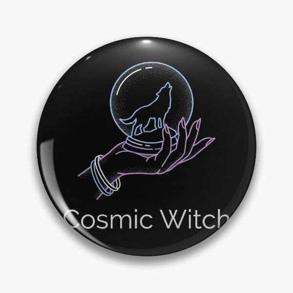 Item preview, Cosmic Witch Wolf Crystal Ball Celestial Halloween designed and sold by TeNovaStudio.