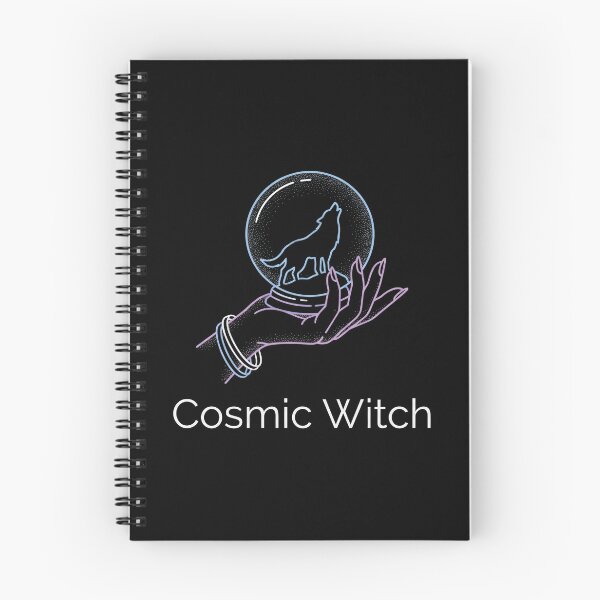 Item preview, Cosmic Witch Wolf Crystal Ball Celestial Halloween designed and sold by TeNovaStudio.