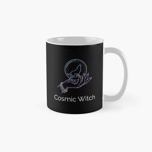 Item preview, Cosmic Witch Wolf Crystal Ball Celestial Halloween designed and sold by TeNovaStudio.