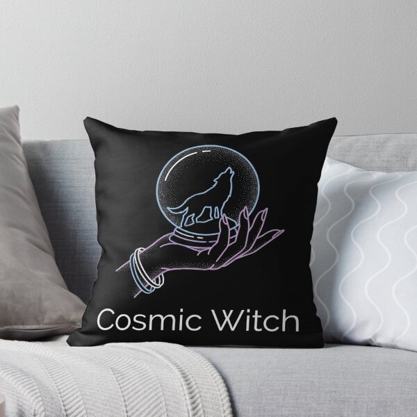 Item preview, Cosmic Witch Wolf Crystal Ball Celestial Halloween designed and sold by TeNovaStudio.