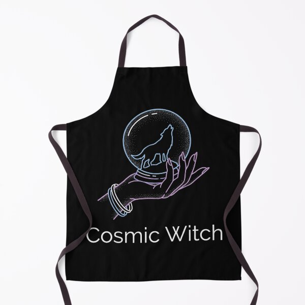 Item preview, Cosmic Witch Wolf Crystal Ball Celestial Halloween designed and sold by TeNovaStudio.