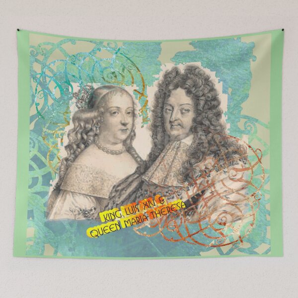 Item preview, The Sun King Louis XIV and Queen Maria Theresa  - Monarchs of France (By ACCI)  designed and sold by VanyssaGraphics.