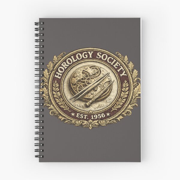 Item preview, Horology Society Est. 1956 – Vintage Watchmaker Heritage Badge designed and sold by Golden Era Studio.