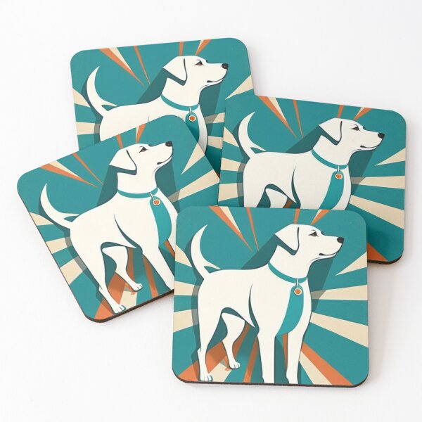 Item preview, Art - Simplified Graphic Dog, Colorful Vintage Illustration designed and sold by World-Pets.