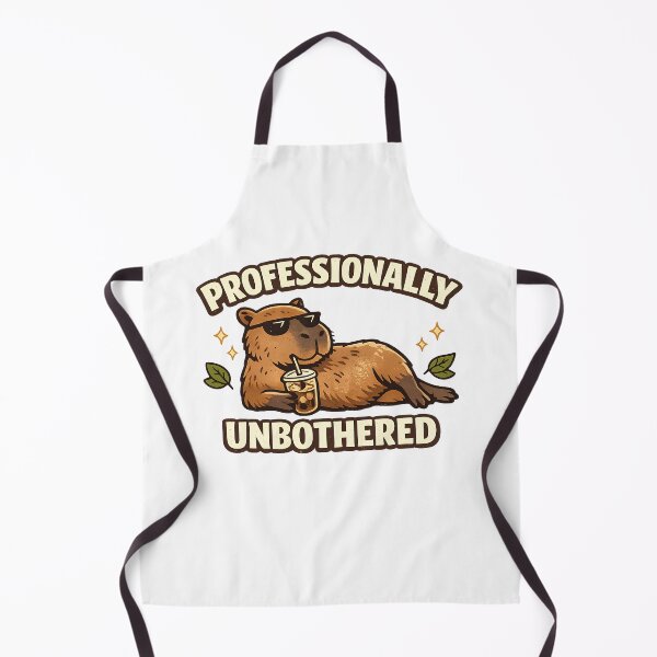 Item preview, Professionally Unbothered – Funny Chill Capybara Design designed and sold by Best and Cool.