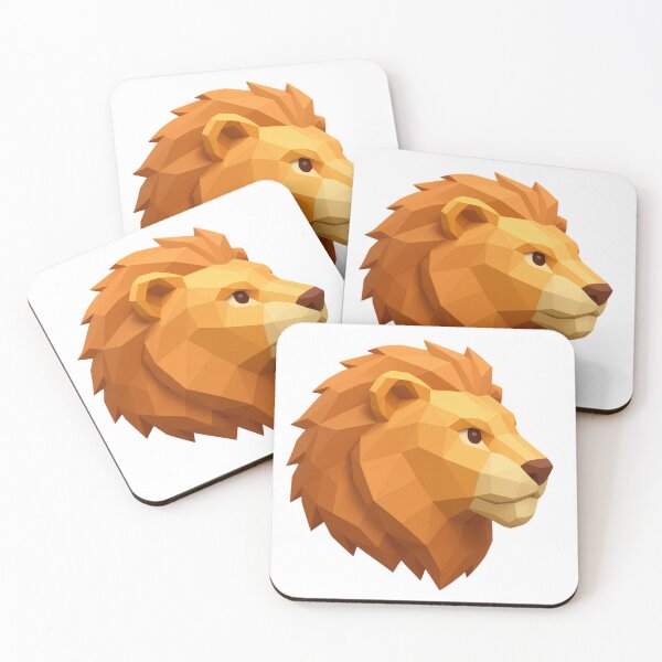 Item preview, Lion head in low poly geometric art designed and sold by AKRAMlogo.