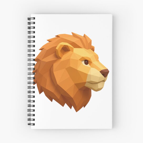 Item preview, Lion head in low poly geometric art designed and sold by AKRAMlogo.