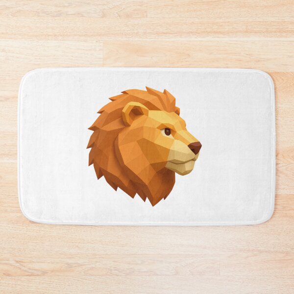 Item preview, Lion head in low poly geometric art designed and sold by AKRAMlogo.