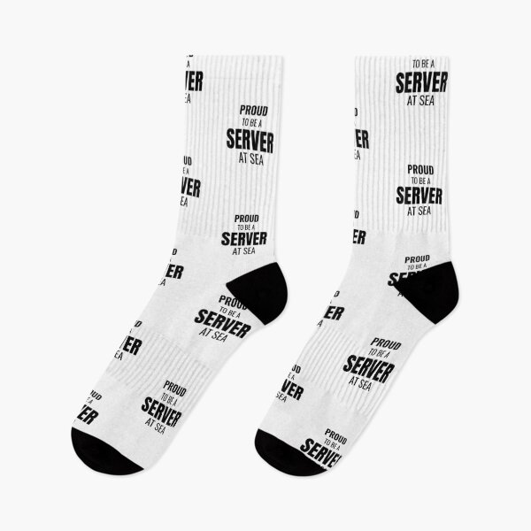 Item preview, Proud to be a Server at Sea (Black) designed and sold by ShipCrewNation.