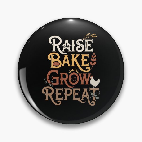 Item preview, Raise Bake Grow Repeat T-Shirt, Homestead Shirt, Backyard Garden Shirt, Farmhouse Lover Gift, Cottage Farm Tee designed and sold by Daily Mood Tees.
