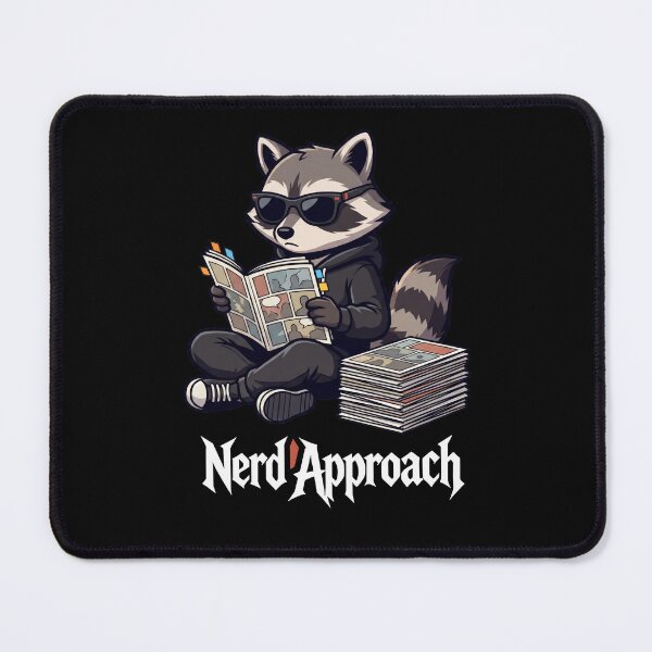 Item preview, Funny Book Lover Raccoon Reading Comics – Nerd Approach designed and sold by NerdApproach.
