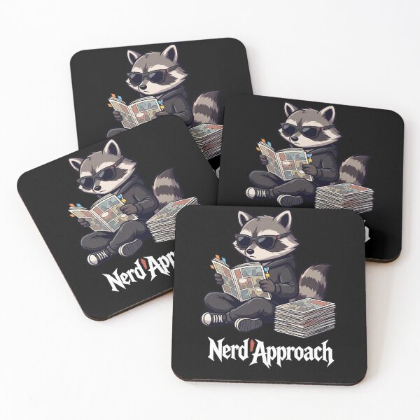Item preview, Funny Book Lover Raccoon Reading Comics – Nerd Approach designed and sold by NerdApproach.