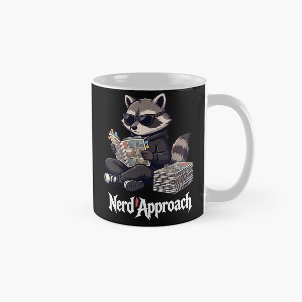 Item preview, Funny Book Lover Raccoon Reading Comics – Nerd Approach designed and sold by NerdApproach.