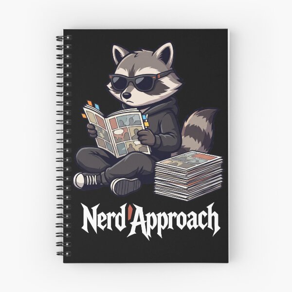 Item preview, Funny Book Lover Raccoon Reading Comics – Nerd Approach designed and sold by NerdApproach.
