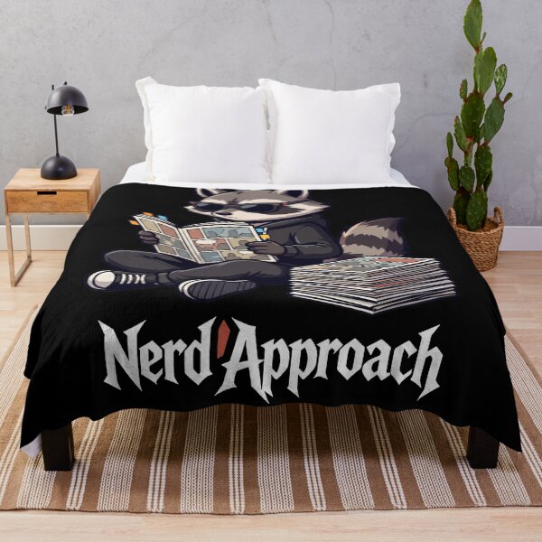 Item preview, Funny Book Lover Raccoon Reading Comics – Nerd Approach designed and sold by NerdApproach.