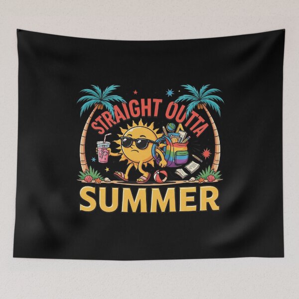 Item preview, Straight Outta Summer Funny Back To School designed and sold by WikaKowalczyk.