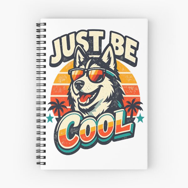 Item preview, Just Be Cool – Retro Surf Husky designed and sold by alw951.
