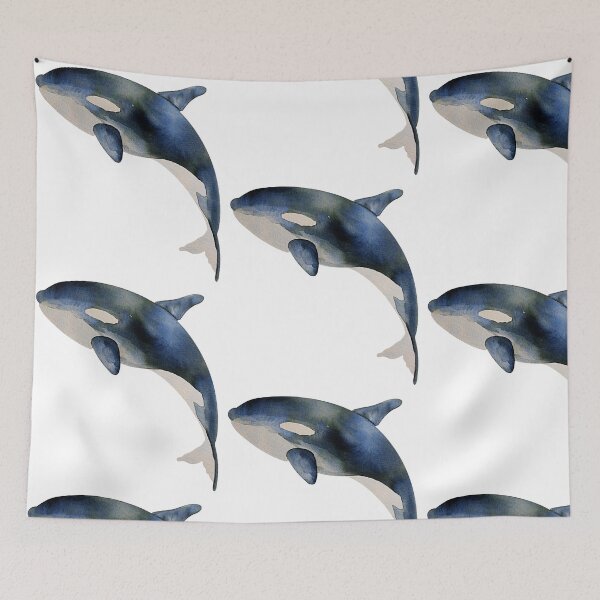 Item preview, Killer Whale Orca Painting - Free As An Orca Marine Art designed and sold by estudiopacifico.