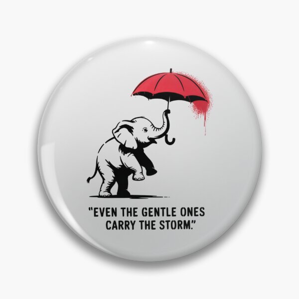 Item preview, Banksy Elephant - Even the gentle ones carry the storm designed and sold by 123ks.