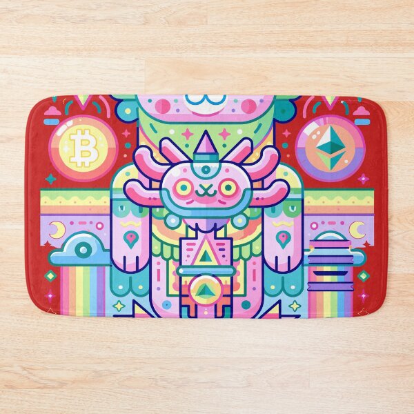 Item preview, Vibrant Crypto Totem Creature Art designed and sold by Romgora.