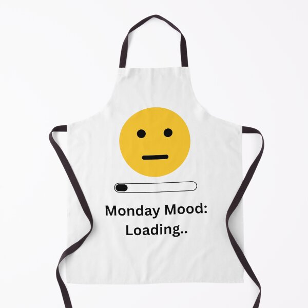 Item preview, Monday Mood: Loading... | Funny Minimalist T-Shirt & Sticker Design designed and sold by DonGeneral.