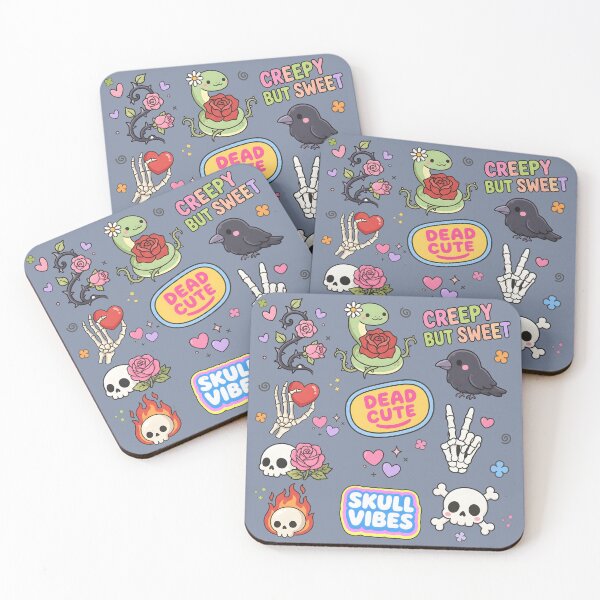 Item preview, Skull Cute Collage Pastel Seamless Pattern designed and sold by HowToCanadian.