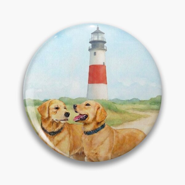 Item preview, Nantucket Coastal Dogs at Sankaty Head Lighthouse designed and sold by Coastal Joy.
