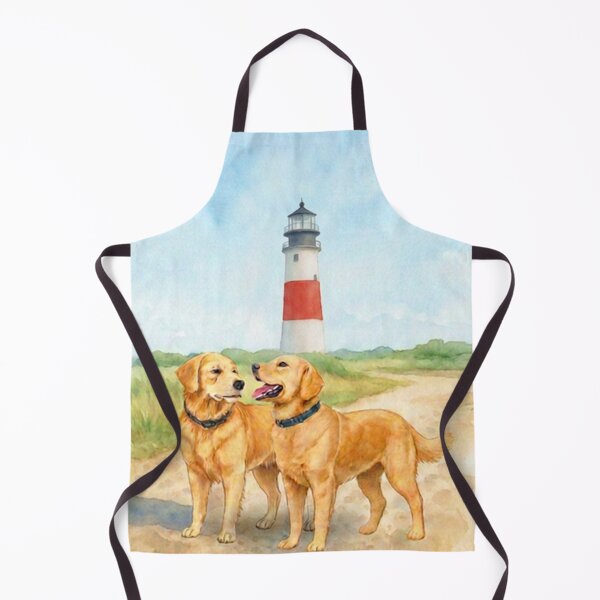 Item preview, Nantucket Coastal Dogs at Sankaty Head Lighthouse designed and sold by Coastal Joy.