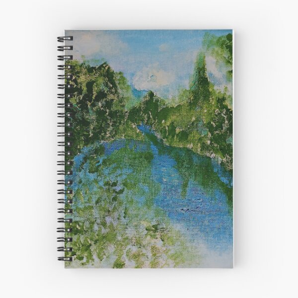 Item preview, Winding River with Green Trees designed and sold by Aquamarineelle.