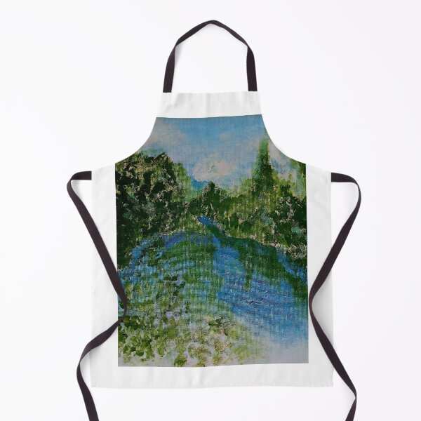 Item preview, Winding River with Green Trees designed and sold by Aquamarineelle.