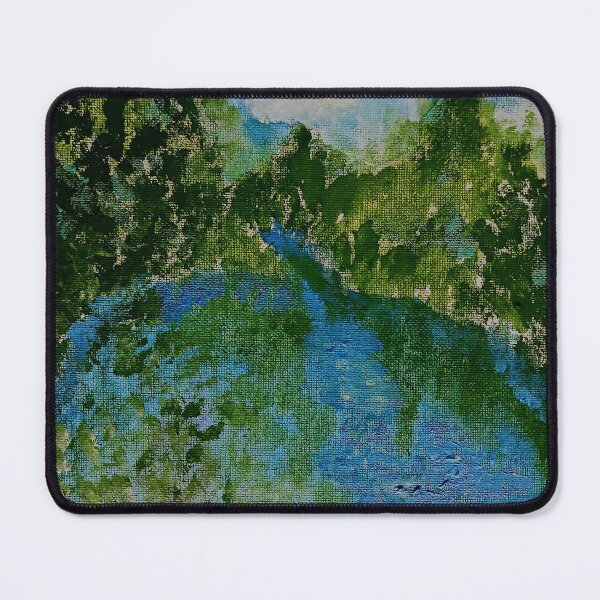 Item preview, Winding River with Green Trees designed and sold by Aquamarineelle.