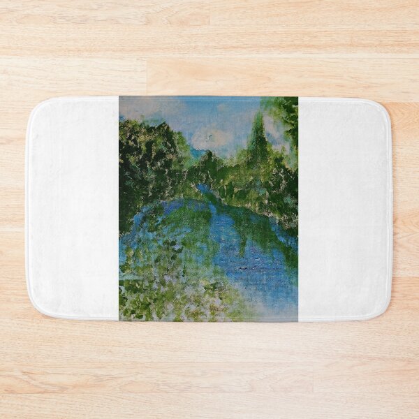Item preview, Winding River with Green Trees designed and sold by Aquamarineelle.