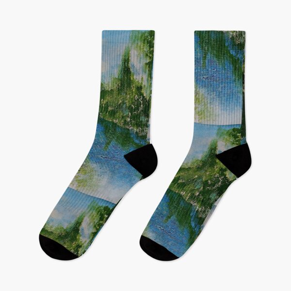 Item preview, Winding River with Green Trees designed and sold by Aquamarineelle.