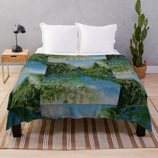Item preview, Winding River with Green Trees designed and sold by Aquamarineelle.